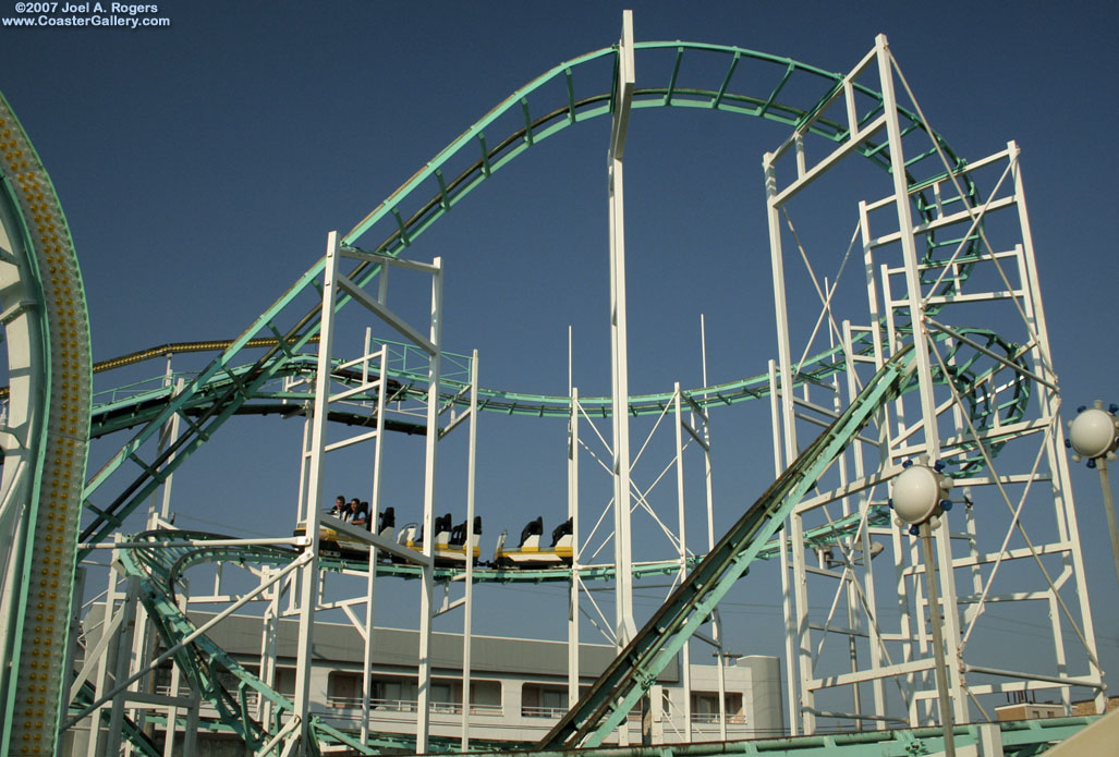 Looping coaster at Playland's Castaway Cove in Ocean City, NJ