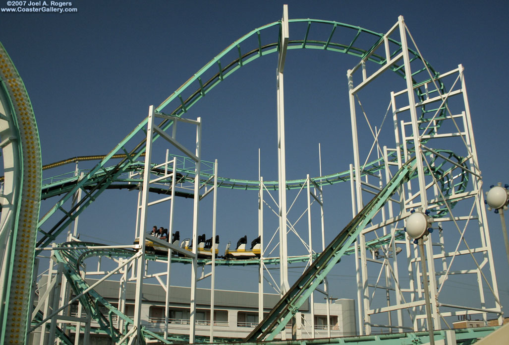 Looping coaster at Playland's Castaway Cove in Ocean City, NJ