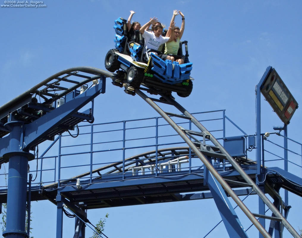 Stock picture of an amusement park ride