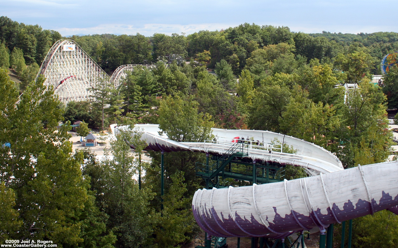 Roller coasters in the New York woods