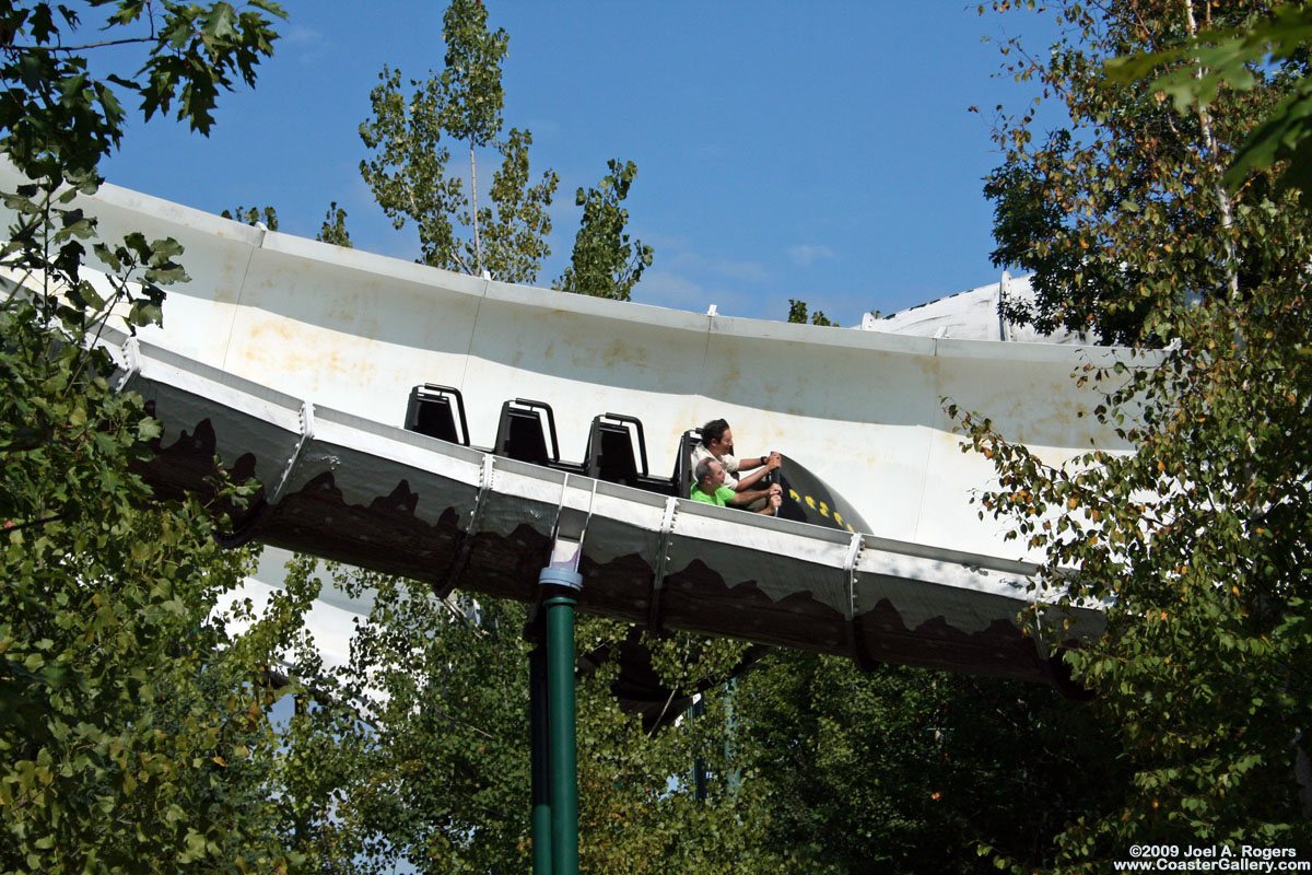 Bobsled roller coaster built by Intamin AG
