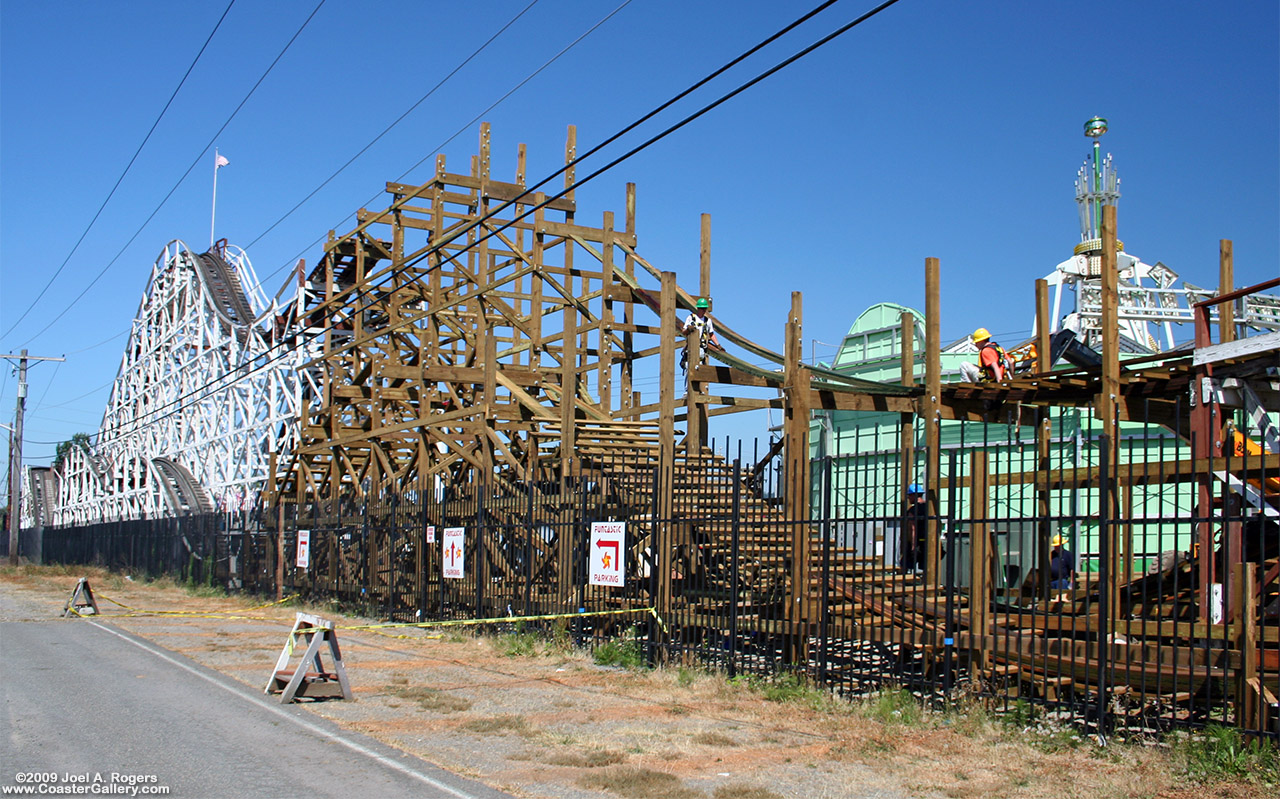 A new hill on the Coaster Thrill Ride at Puyallup Fair