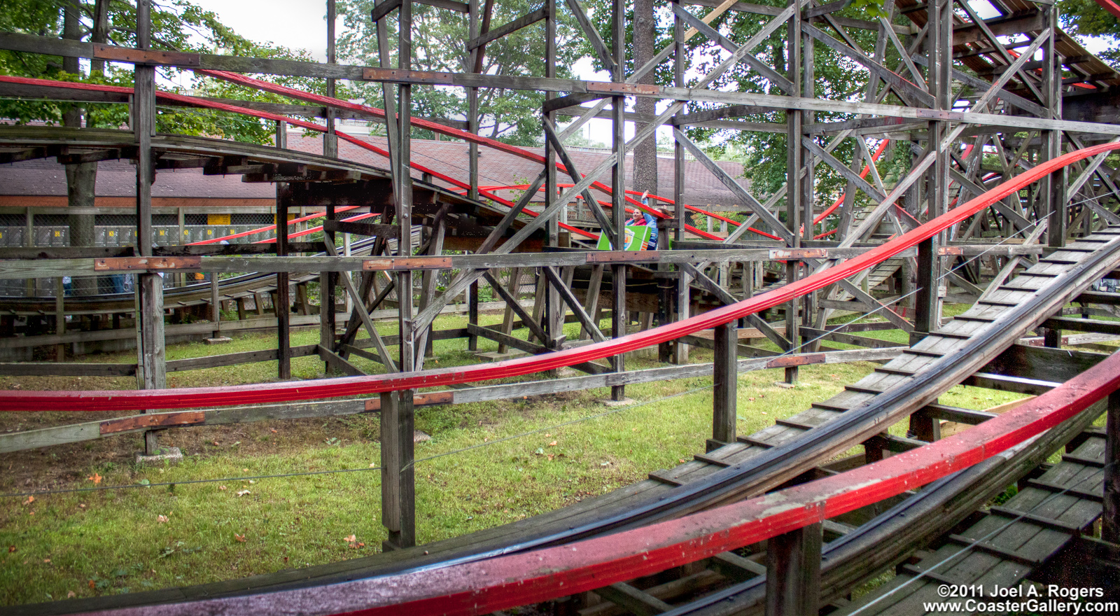 Comet roller coaster at Waldameer Park in Erie, PA