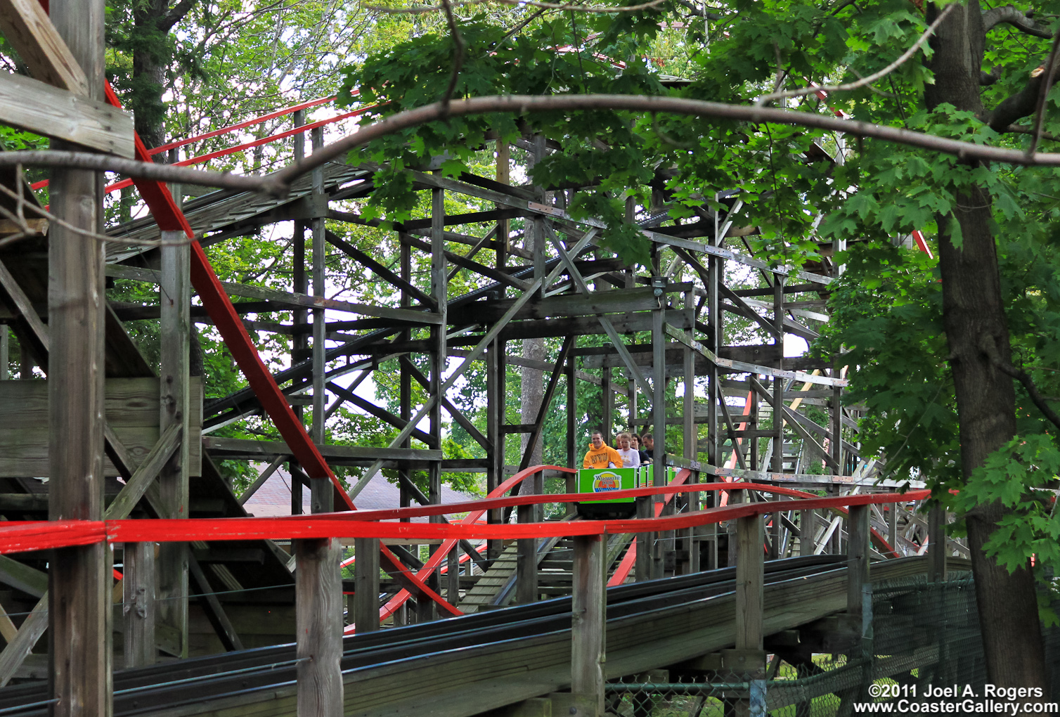 Comet roller coaster built by PTC