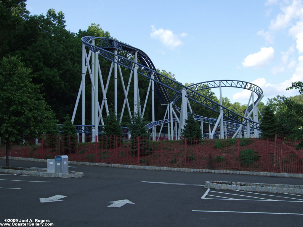 Crossbow roller looming over Bowcraft Amusement Park