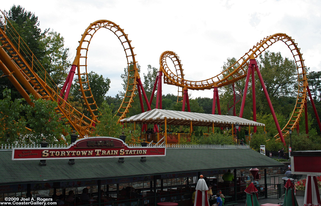 Storytown Train and the Vekoma Boomerang