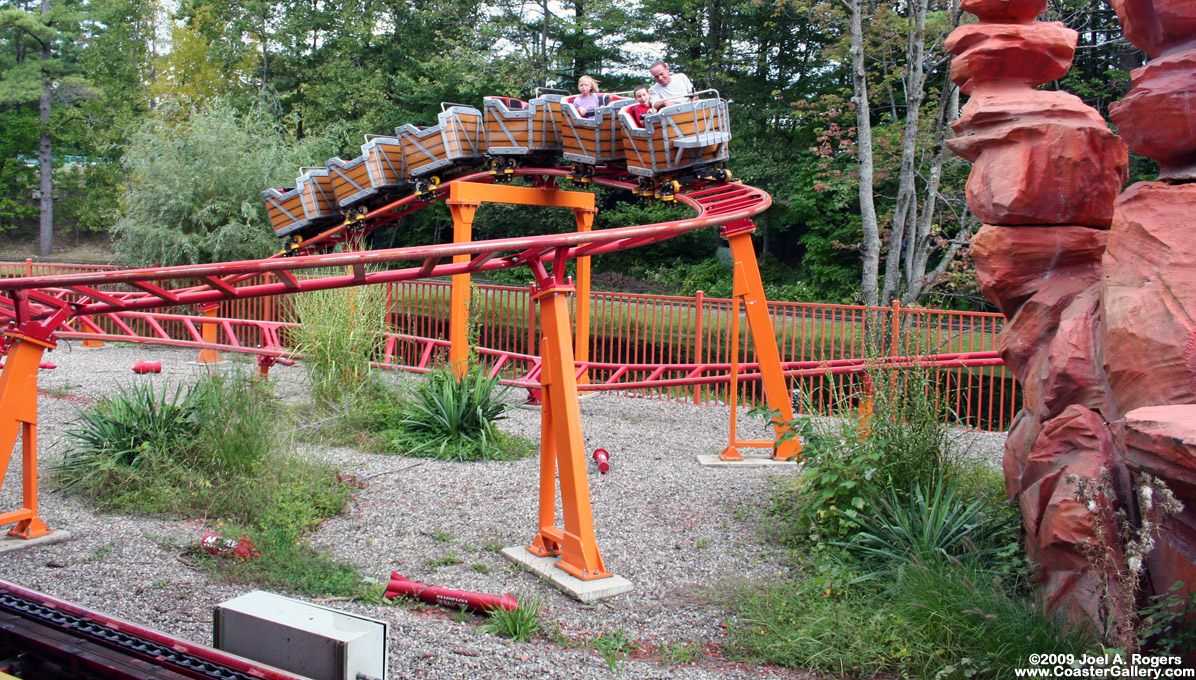 Zamperla Family Coaster 80 model at the Great Escape theme park