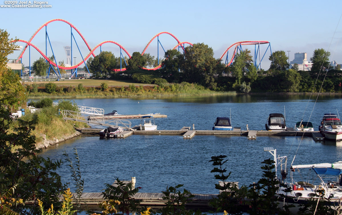 The St. Lawrence River and Olypmic Stadium