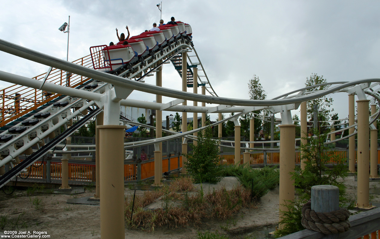 Hang 10 roller coaster