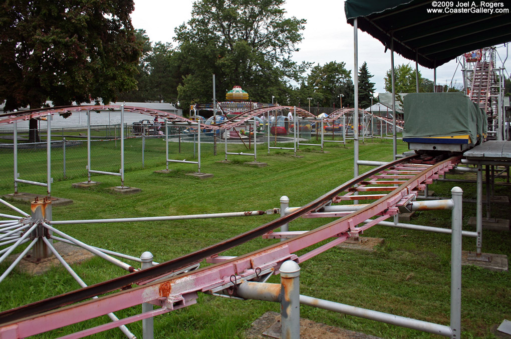 Roller coaster at Hoffman's Playland in New York