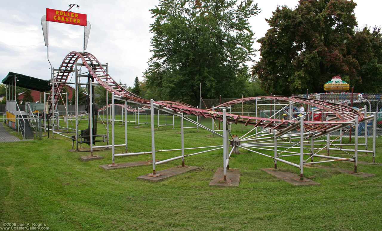 Junior roller coaster built by Herschell