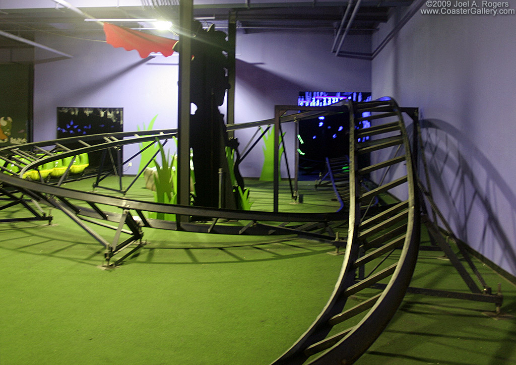 Indoor Python Pit roller coaster in Albany, New York