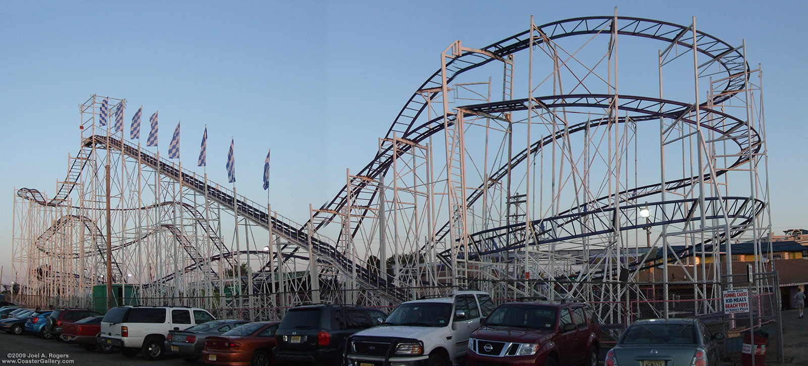 Panoramic view of the Wild Cat Coaster