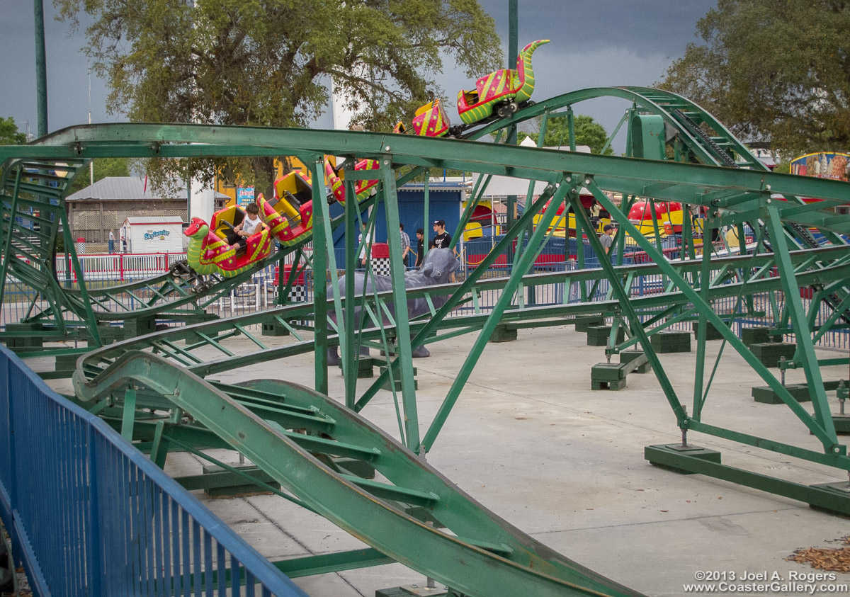 The new Kiddie Coaster at the Fun Spot USA park in Florida