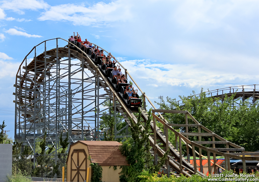 Roller coaster train built by PTC