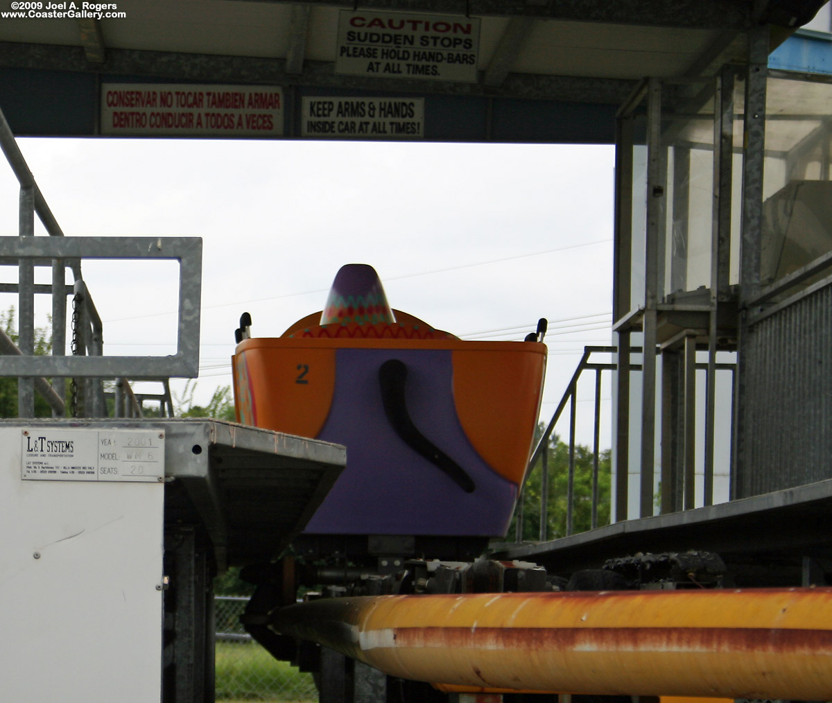 Roller coaster built by L&T (Leisure and Transportation) Systems