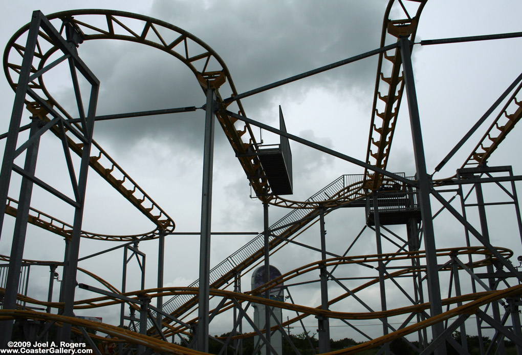 A SBNO (Standing But Not Operating) roller coaster