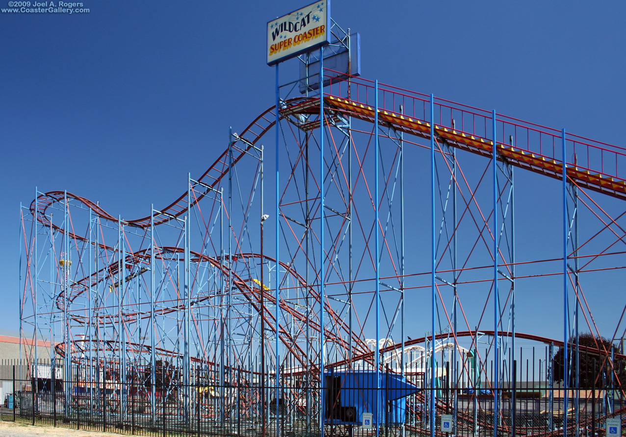 A roller coaster waiting to reopen
