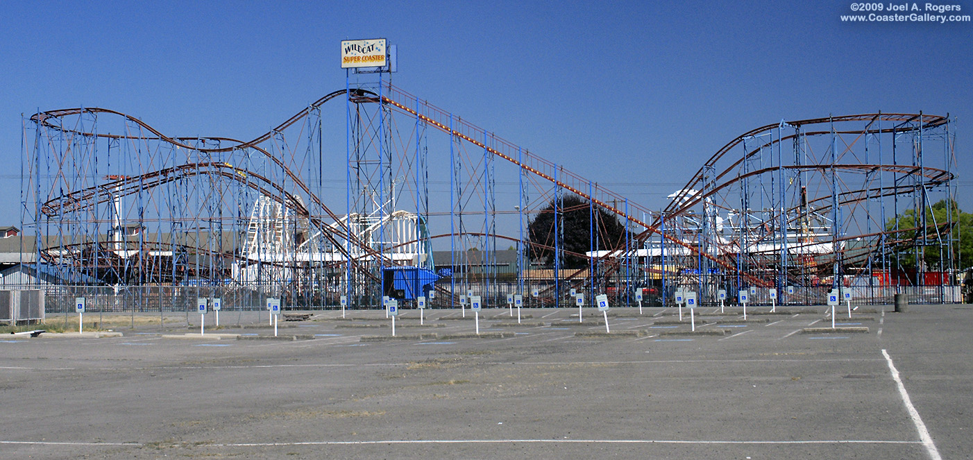 Planview of a roller coaster