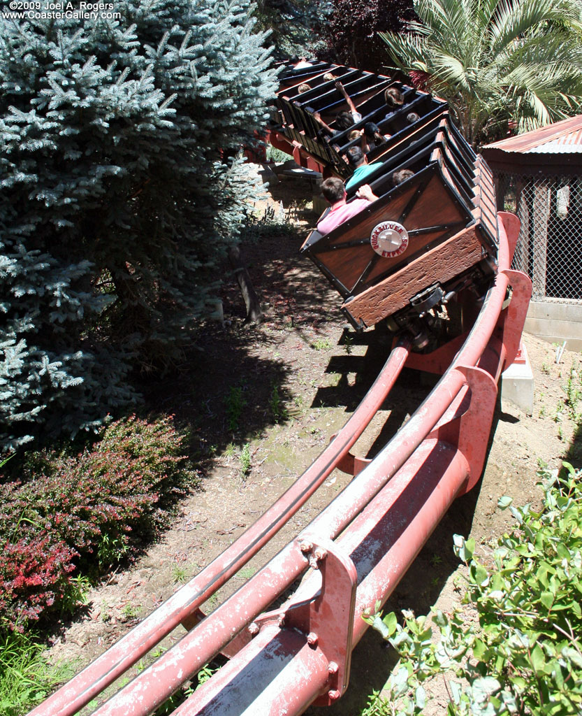 Mine Train roller coaster in Gilroy, CA