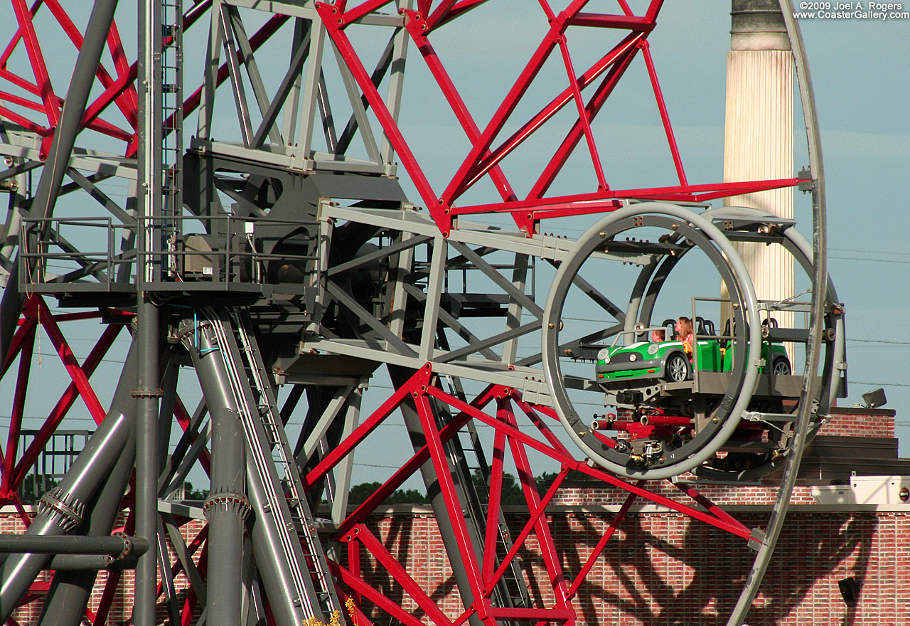 Ferris Wheel lift on a roller coaster