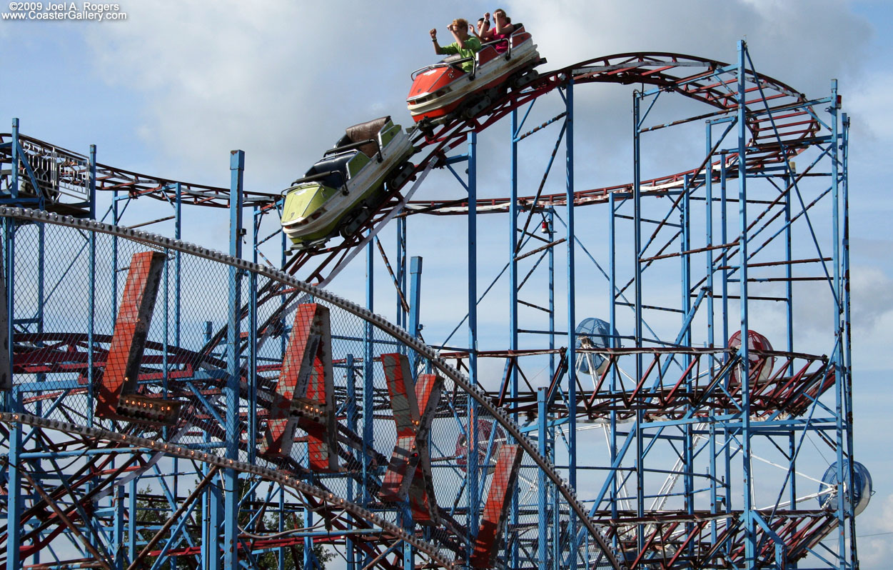 Stock image of an amusement park