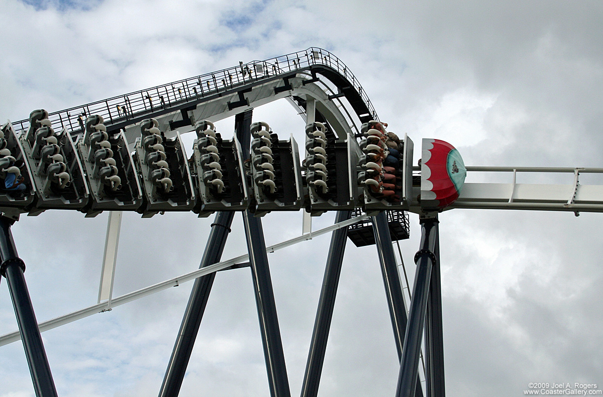 On-board audio on a roller coaster