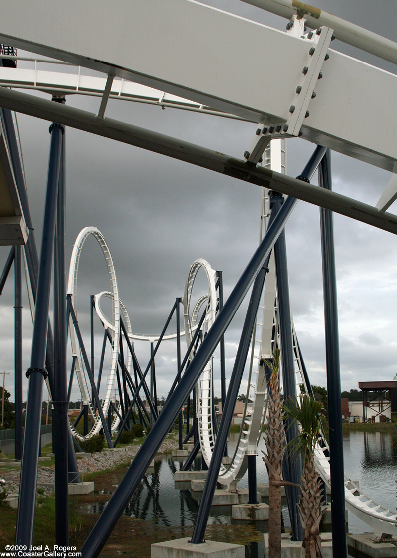 Close up of B&M track