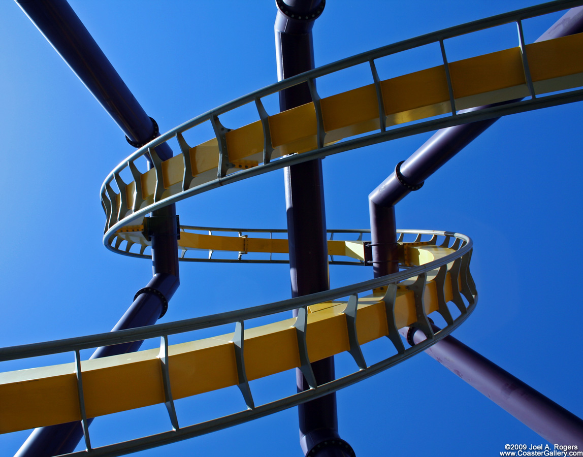 Standing under a roller coaster