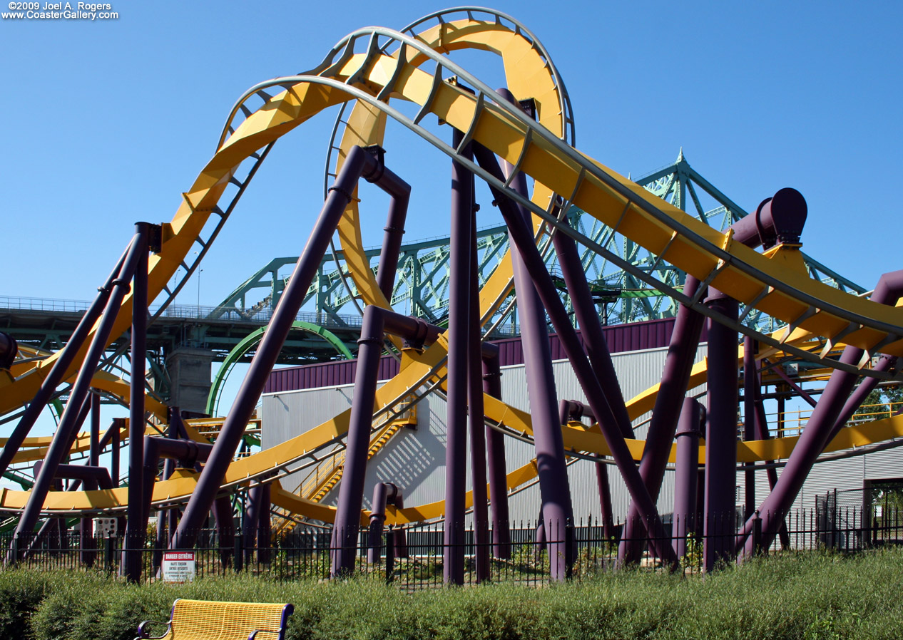 Inverted roller coaster built by Bolliger and Mabillard (B&M)