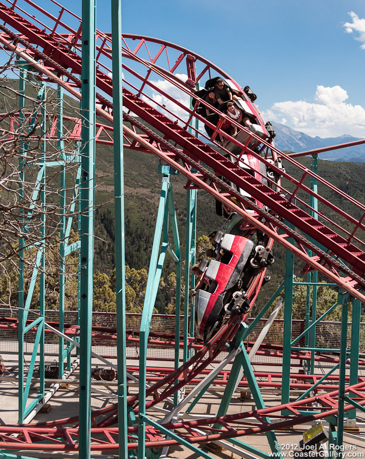 Cliffhanger diving turn. Glenwood Springs, Colorado