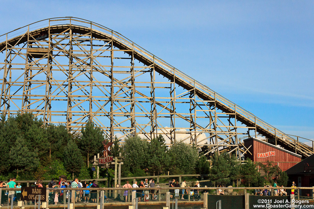 Falken roller coaster in Denmark