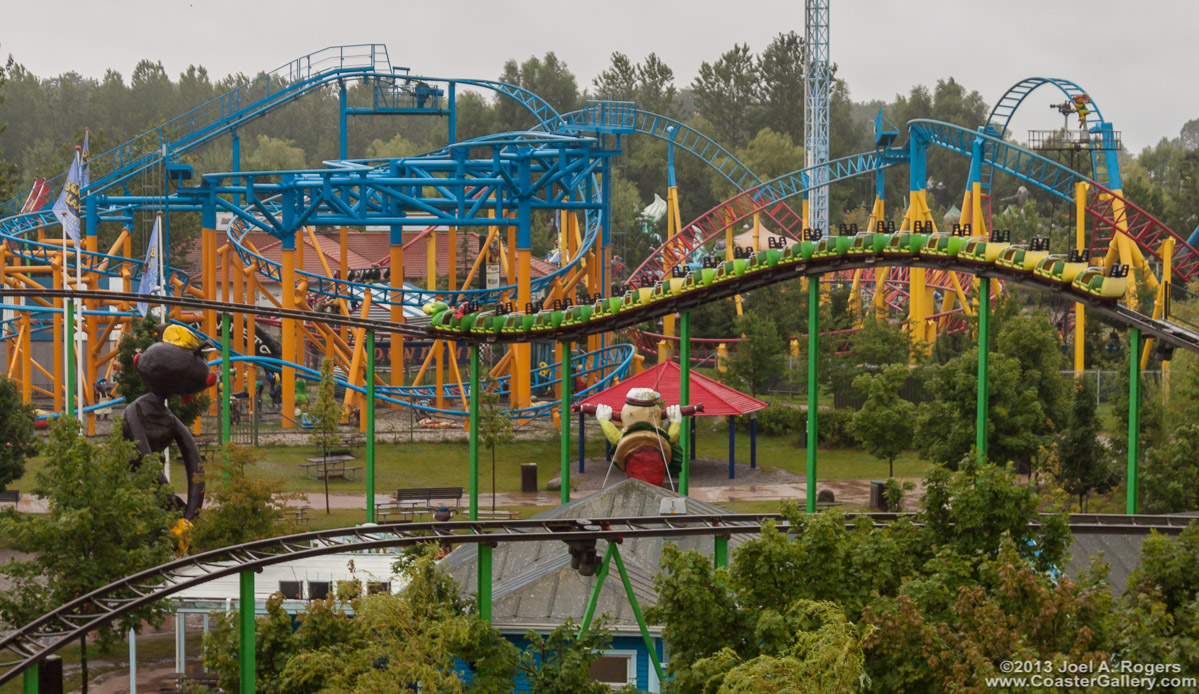 Amusement park aerial view - Forlystelsespark luftfoto