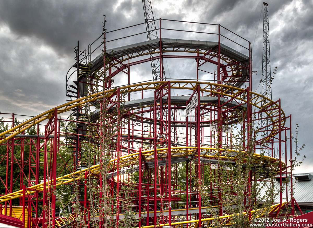 Electric Spiral Lift Hill on a roller coaster