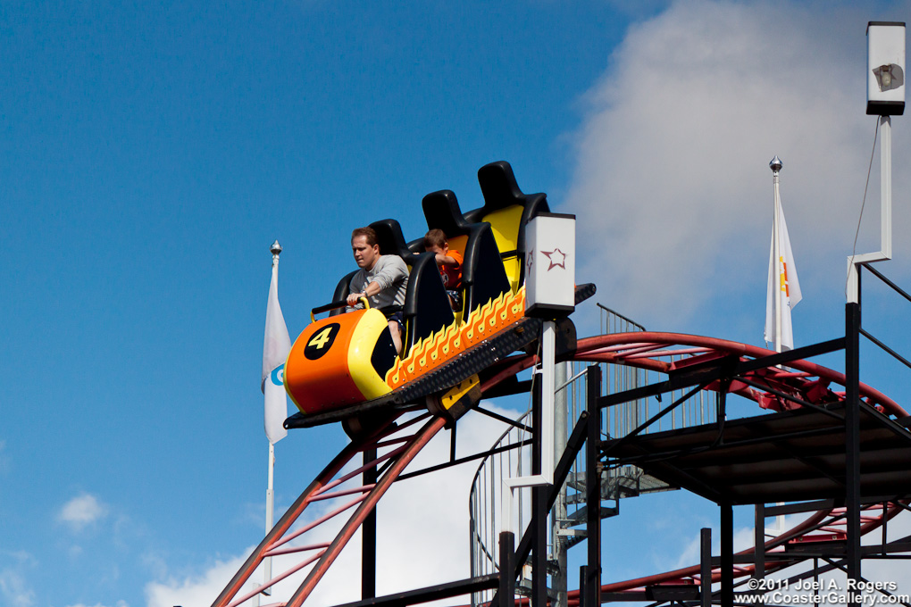 Photographs of the Jet Star roller coaster