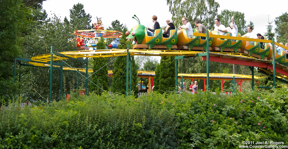Pictures of a Danish rollercoaster at Djurs Sommerland in Denmark