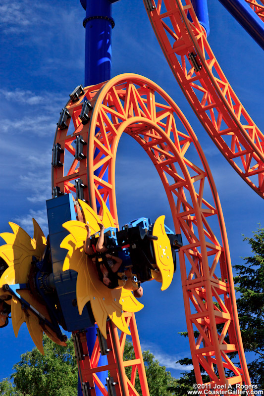 Spinning around on the Kirnu coaster in Finland