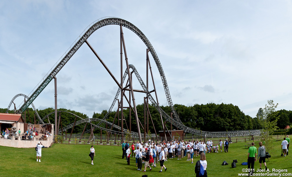 The American Coaster Enthusiasts travelling in in Denmark on their European tour
