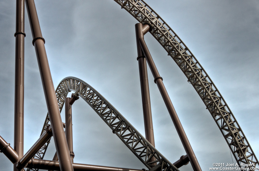 First drop on an Intamin roller coaster