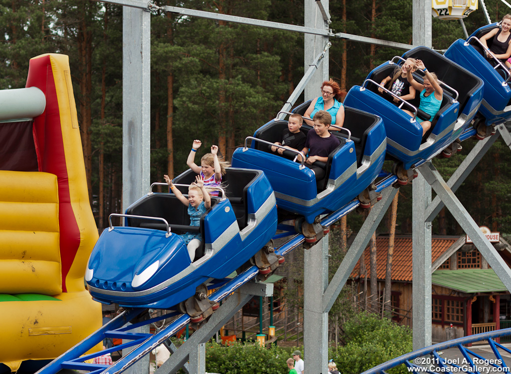 Joyride roller coaster at PowerLand