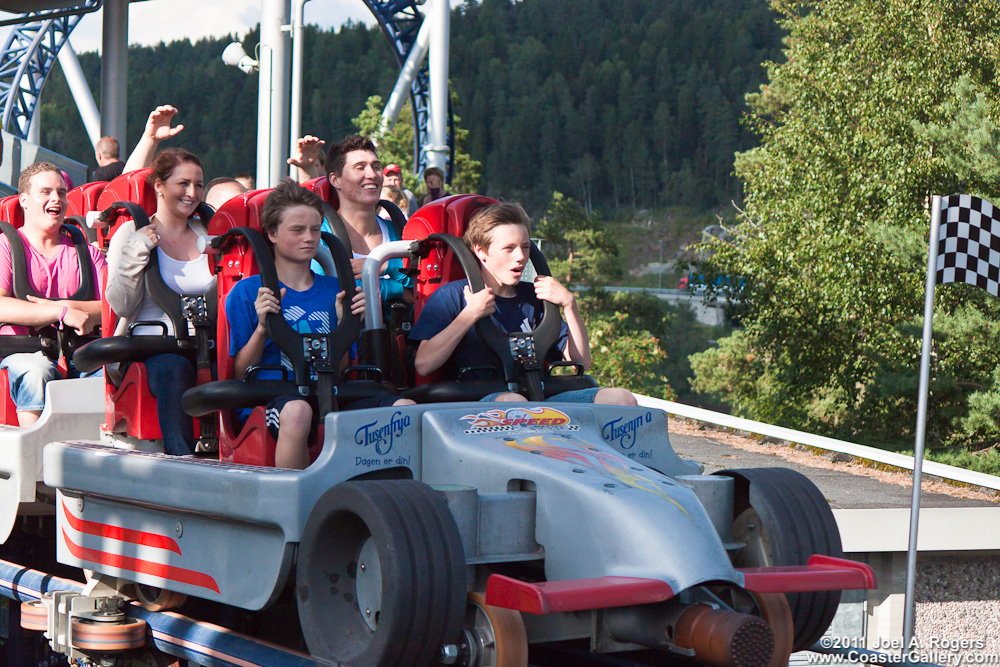 Roller coaster restraints