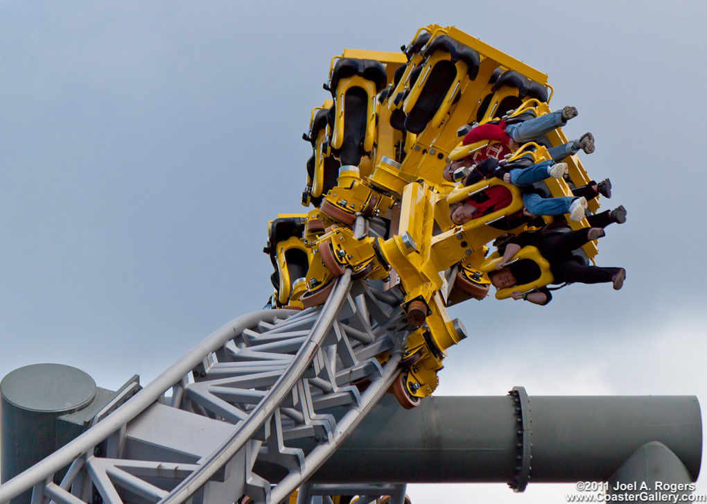 Inverted roller coasters built by Intamin AG
