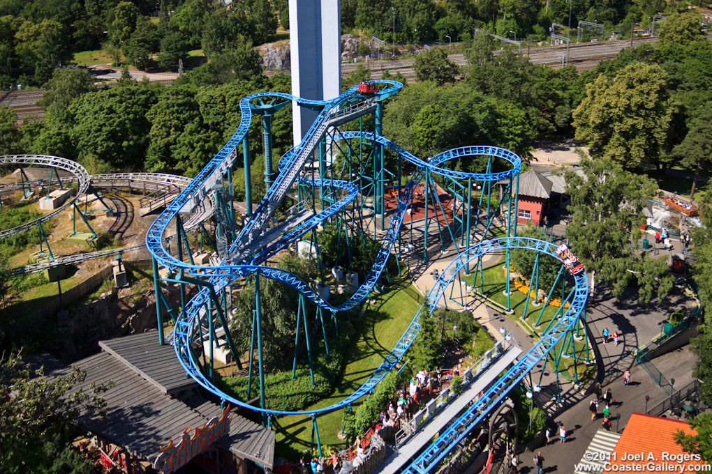Aerial shot of Tulireki or Fire Sled