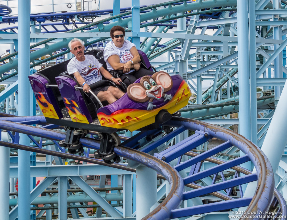 The Vilda Musen roller coaster at Gröna Lund