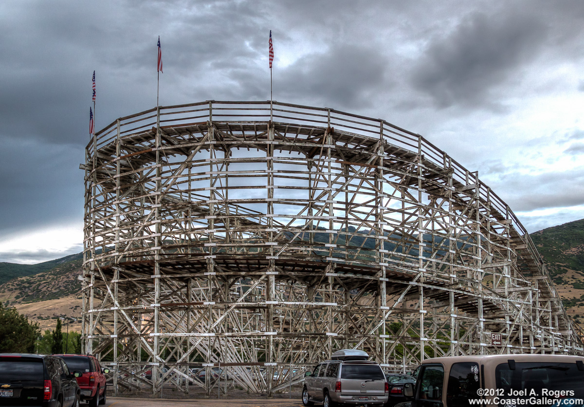 Roller Coaster at Lagoon park near Salt Lake City, Utah