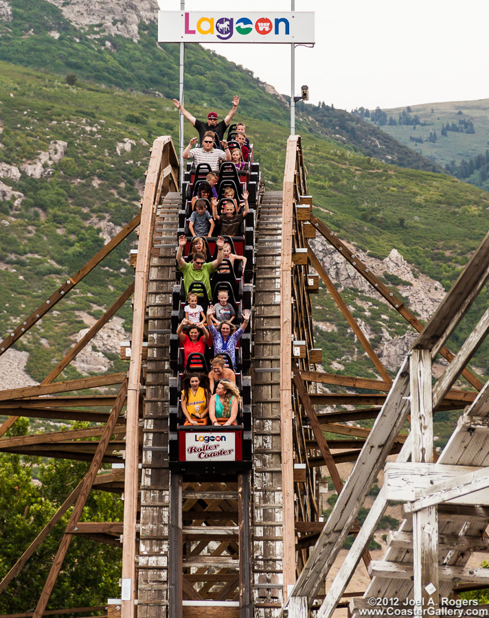 Roller Coaster at Lagoon park near Salt Lake City, Utah