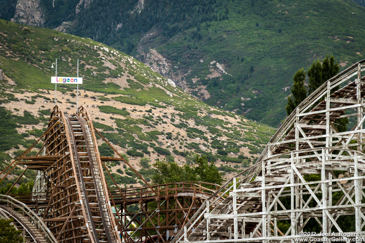 Roller Coaster at Lagoon park near Salt Lake City, Utah