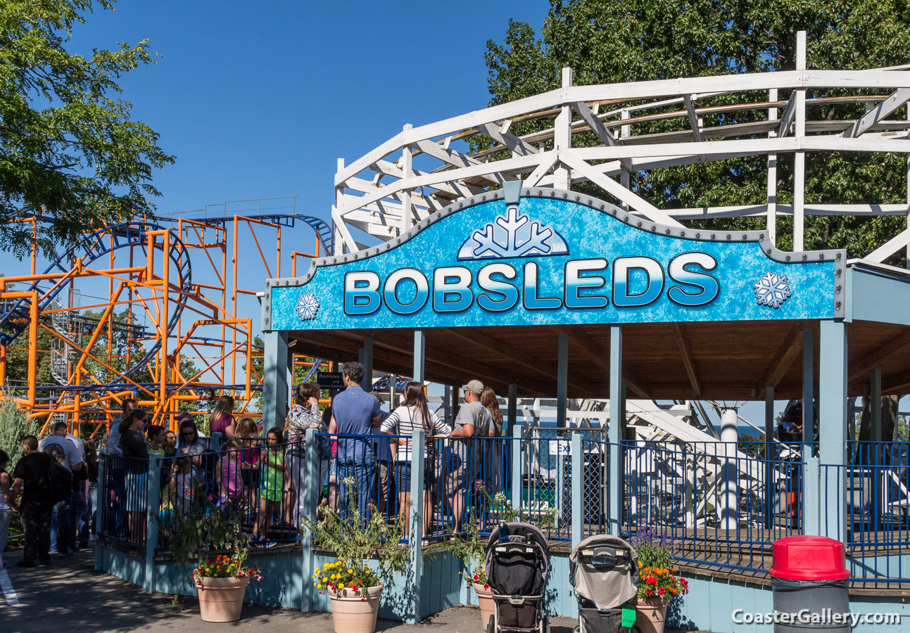 Bear Trax roller coaster at Seabreeze amusement park