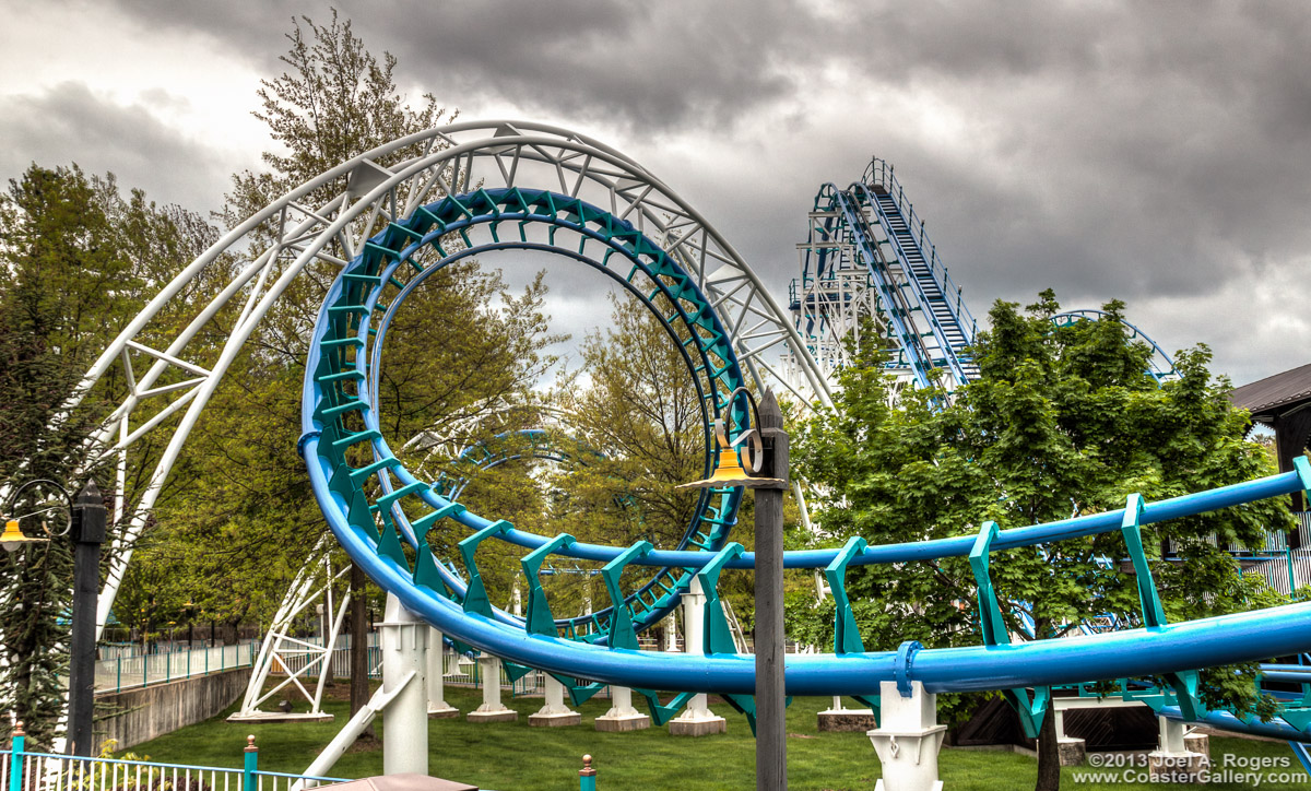 Historic looping roller coaster. Second coaster in the world to turn riders upside down two times