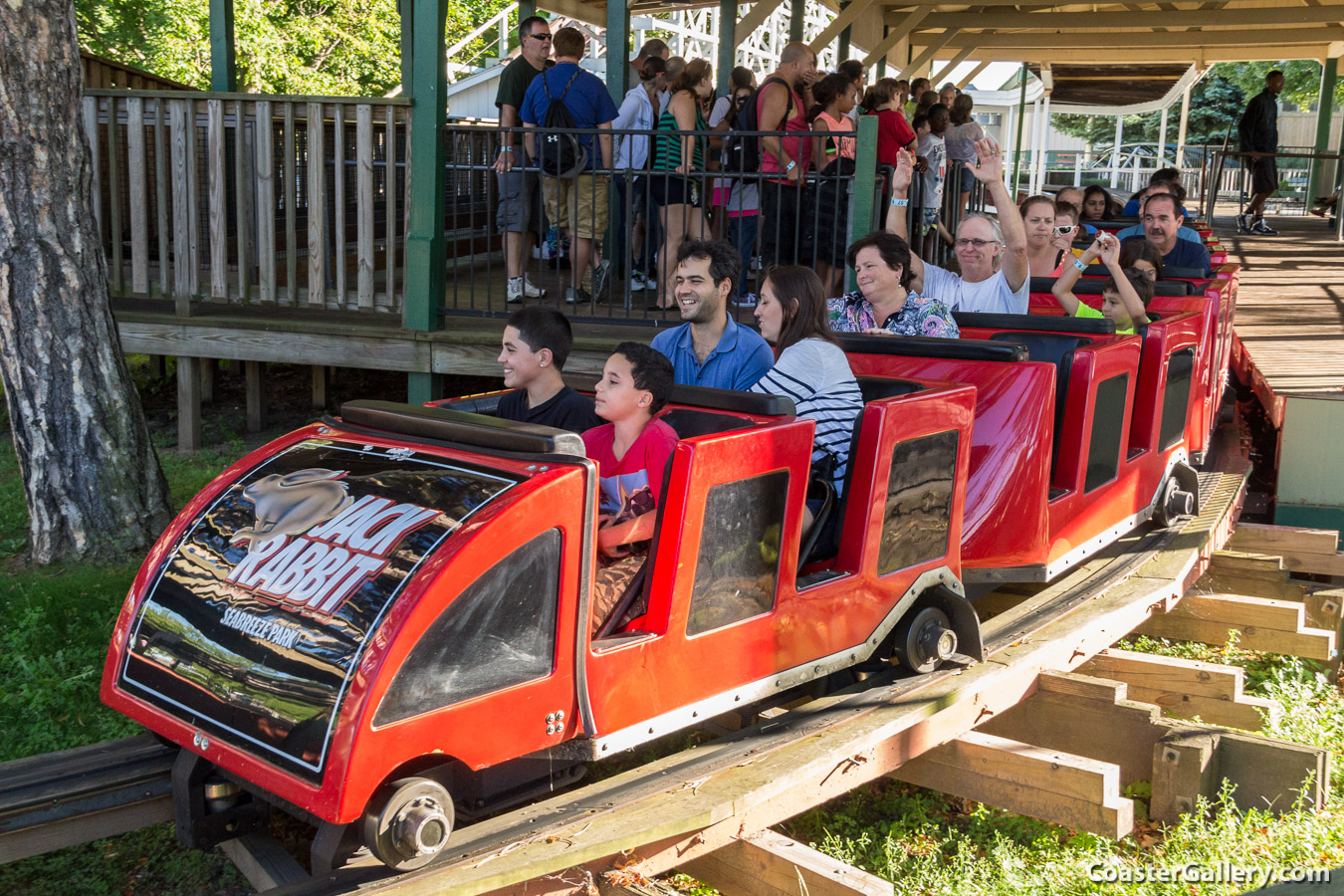 Jack Rabbit coaster at Seabreeze amusement park